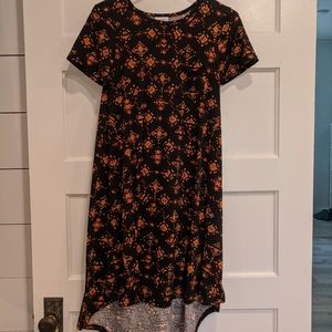 LulaRoe Carly Black and Orange